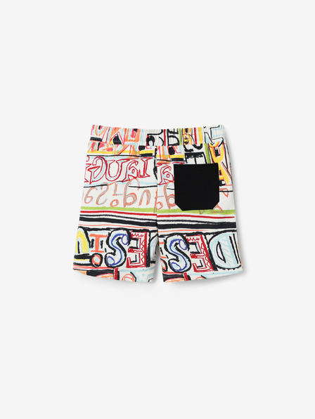 Desigual Desigual Aloha bele deške kratke hlače z vzorcem