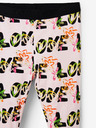 Desigual Svetlo roza Desigual Garden dekliške nogavice z vzorcem