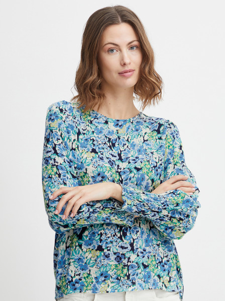 Fransa Modra ženska cvetlična bluza Fransa