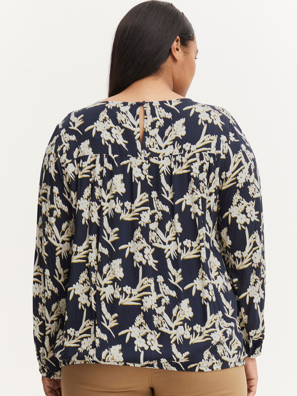 Fransa Belo-modra cvetlična bluza Fransa