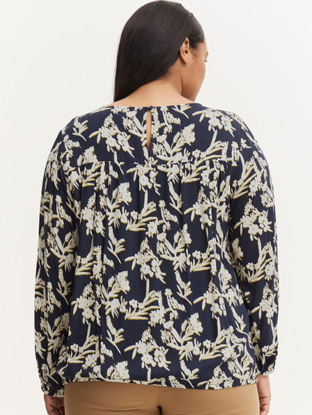 Fransa Belo-modra cvetlična bluza Fransa