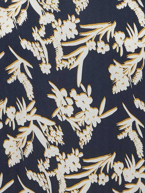 Fransa Belo-modra cvetlična bluza Fransa