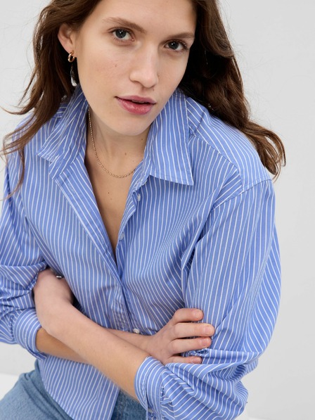 GAP Bavlnená crop košeľa GAP