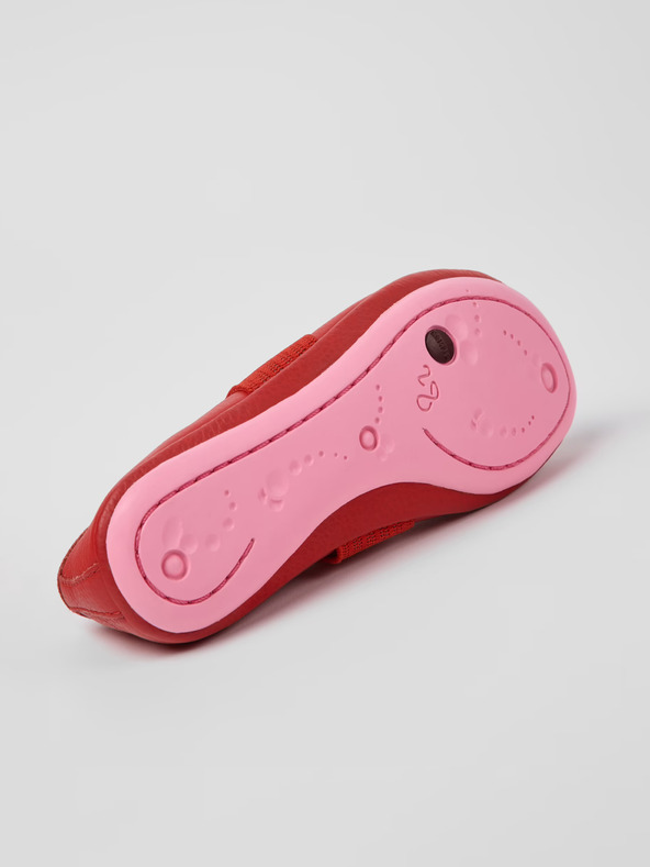 Camper Rdeče ženske usnjene balerinke Camper