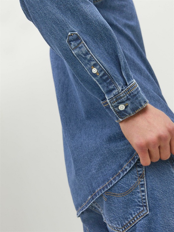 Jack & Jones Jack & Jones Felix modra denim srajca za moške