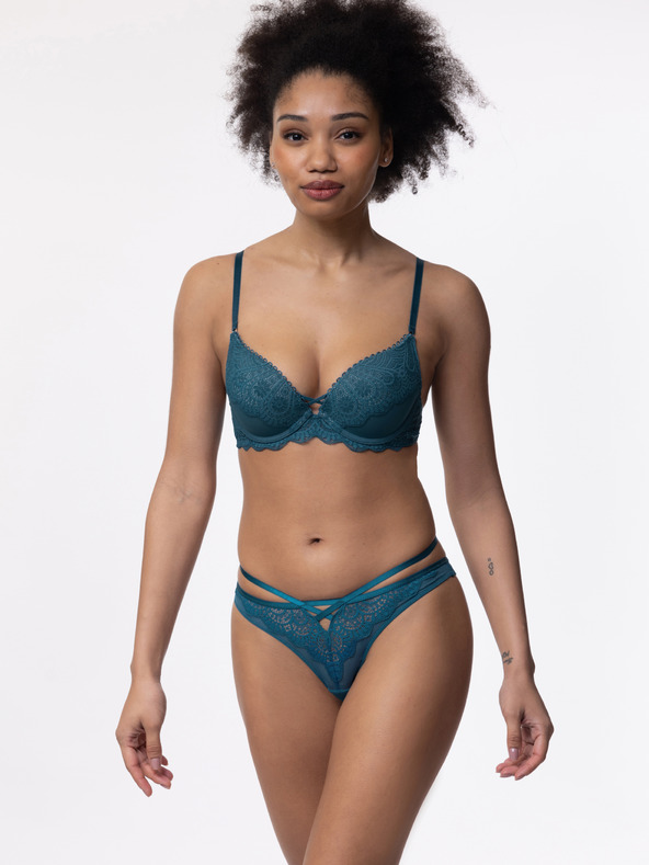 DORINA Petrol Ženski čipkasti tangice DORINA Esme