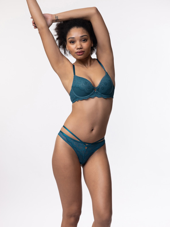 DORINA Petrol Ženski čipkasti tangice DORINA Esme