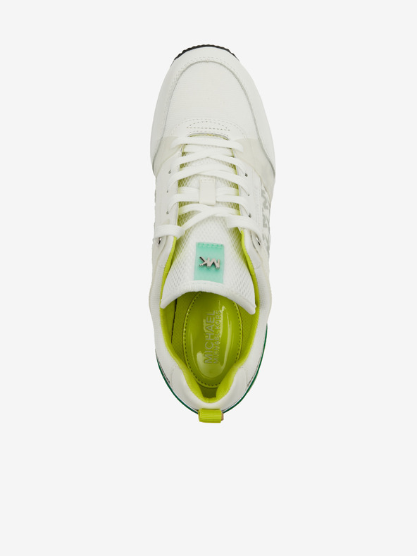 Michael Kors Bele ženske usnjene superge Michael Kors Georgie Trainer Wedge