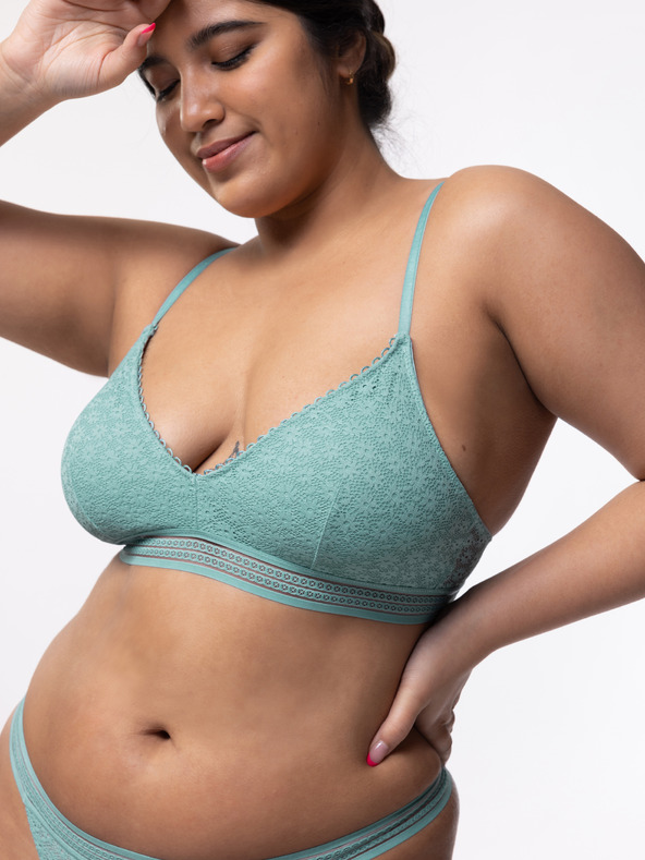 DORINA Svetlo modra Ženski čipkasti modrček DORINA Yuka