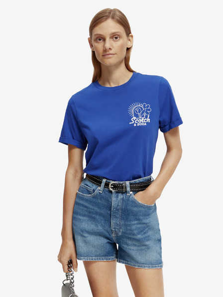 Scotch & Soda Modra ženska majica Scotch & Soda