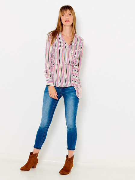 CAMAIEU Roza črtasta bluza CAMAIEU