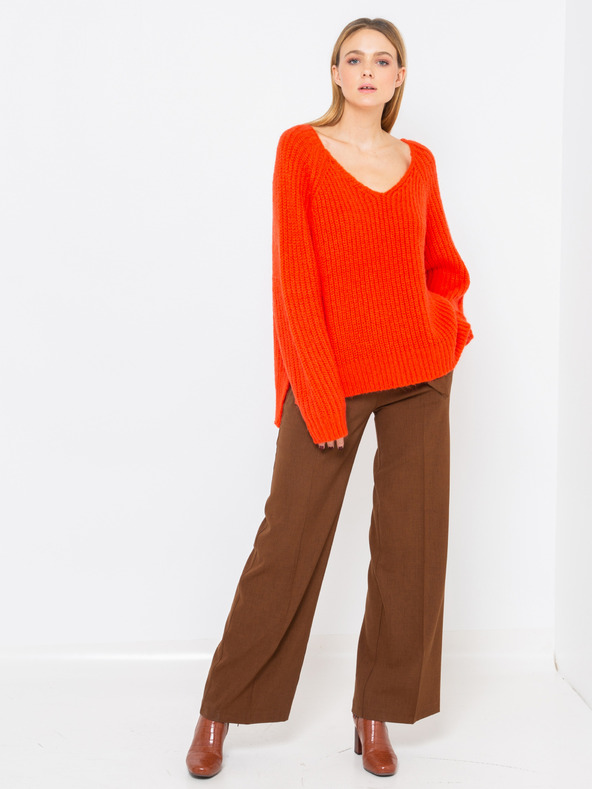 CAMAIEU Oranžna ohlapna ženska jopica CAMAIEU