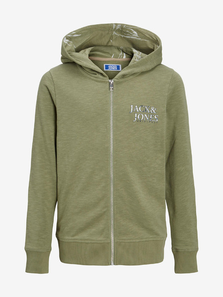 Jack & Jones Jack & Jones Crayon Green Fantovska kapuca z zadrgo Jack & Jones