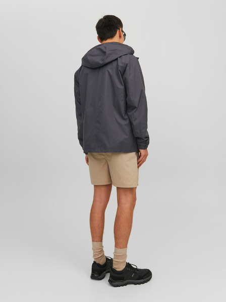 Jack & Jones Črna moška lahka jakna s kapuco Jack & Jones Filo