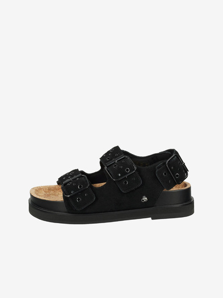 Scotch & Soda Črni ženski sandali iz semiša Scotch & Soda Anni