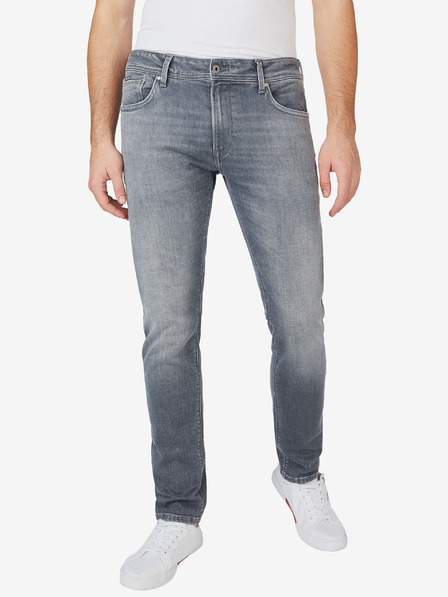 Pepe Jeans Sive moške kavbojke ozkega kroja Pepe Jeans Stanley