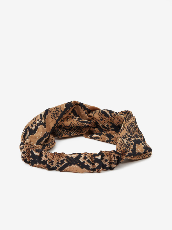 CAMAIEU Črno-rjav vzorčast naglavni trak CAMAIEU