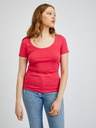 Orsay Temno rožnato žensko osnovno majico ORSAY