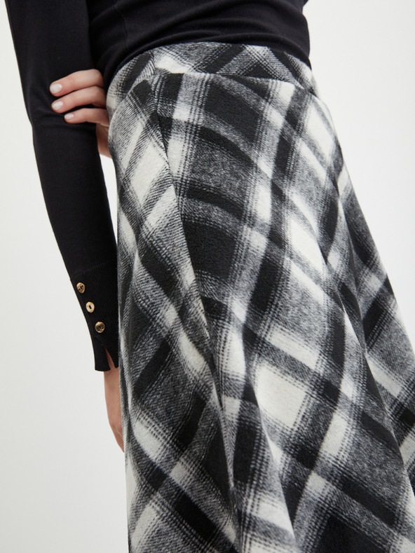 Orsay Črno žensko karirasto krilo ORSAY