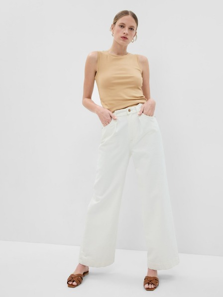 GAP Krátky crop top na ramienka GAP