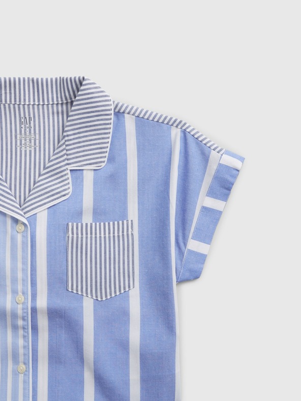 GAP Otroška prugasta pižama GAP