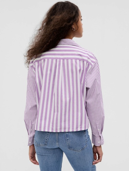 GAP Bavlnená crop košeľa