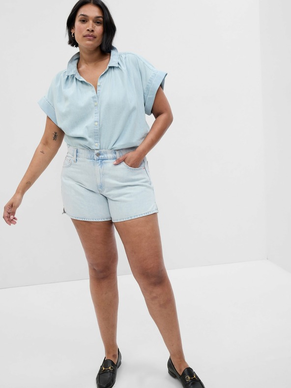 GAP Džins kratke hlače Low Rise Stride GAP