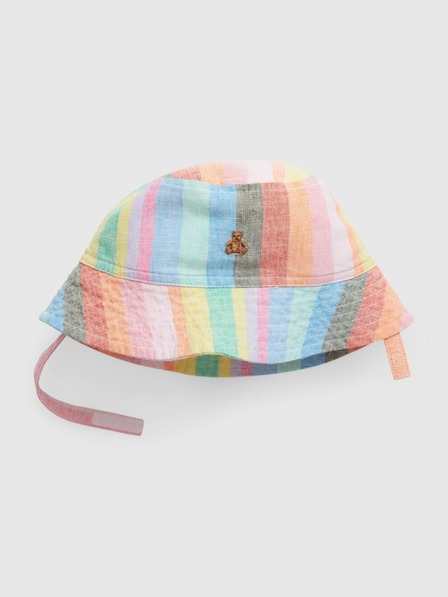 GAP Baby laneni prugast klobuk GAP