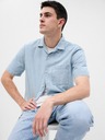 GAP Chambray srajca s kratkimi rokavi GAP