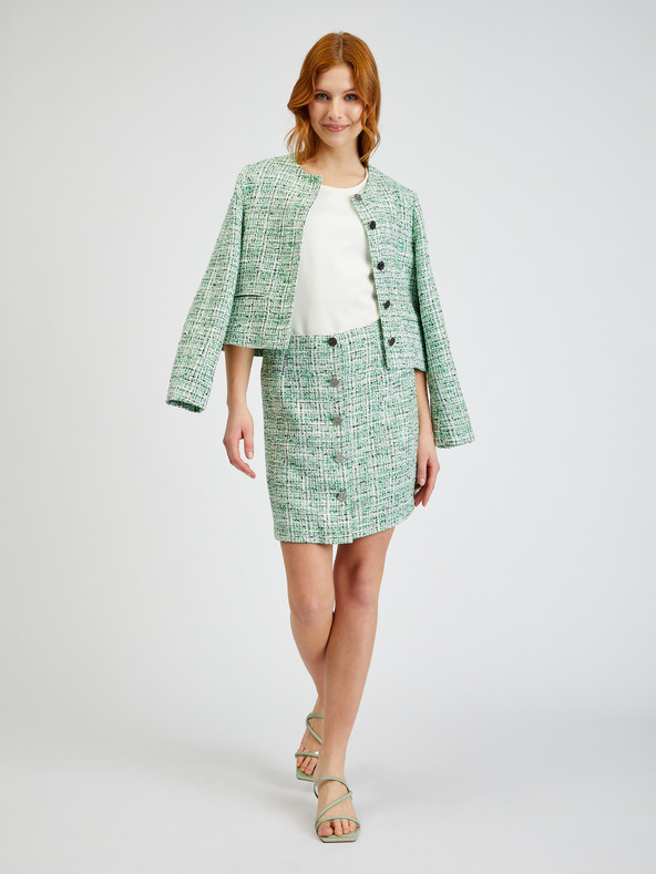 Orsay Zeleno žensko tvidasto krilo ORSAY