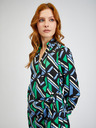Orsay Zeleno-črna ženska vzorčasta ovita obleka ORSAY