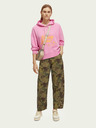 Scotch & Soda Rožnata ženska jopa s kapuco Scotch & Soda