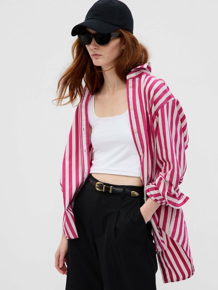 GAP Pruhovaná košeľa oversize GAP