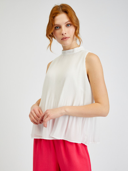 Orsay Bela ženska plisirana bluza ORSAY