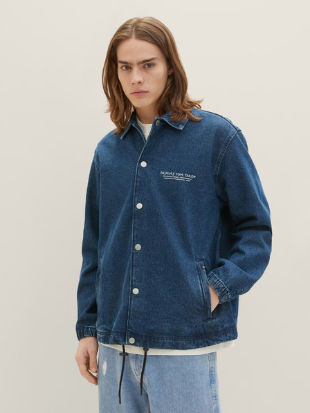 Tom Tailor Denim Temno modra moška jakna iz džinsa Tom Tailor Denim
