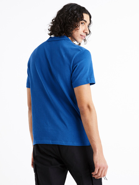 Celio Modra moška polo majica Celio Dechris