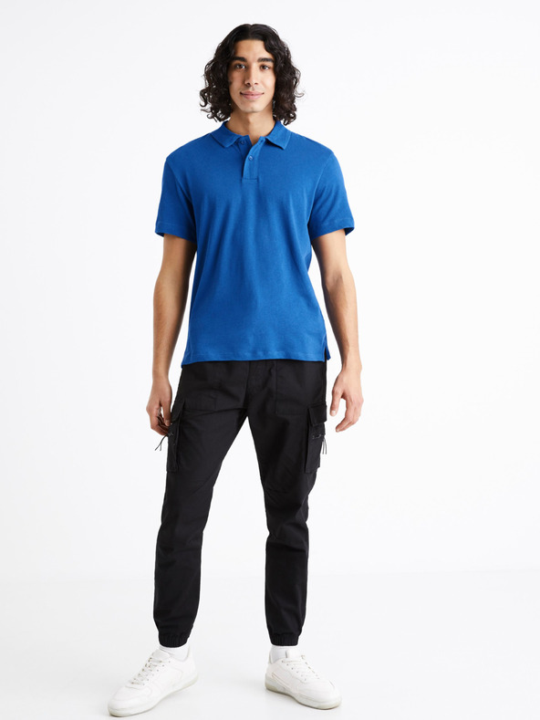 Celio Modra moška polo majica Celio Dechris