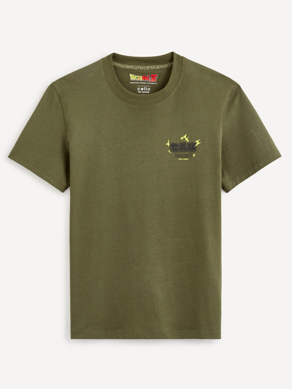 Celio Zelena moška bombažna majica Celio Dragon Ball Z