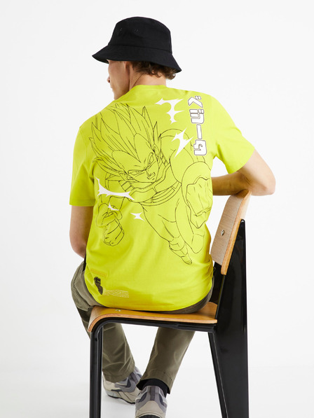 Celio Neonsko rumena moška majica Celio Dragon Ball Z
