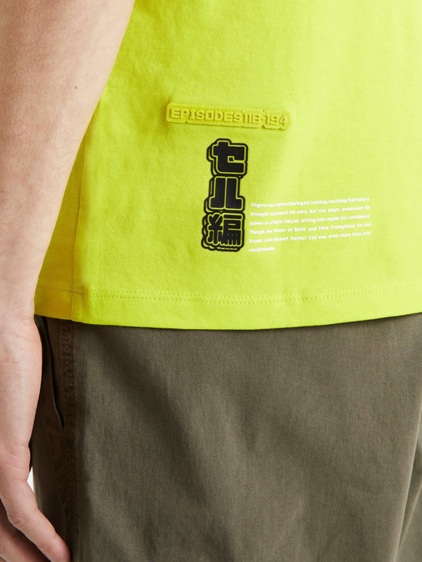 Celio Neonsko rumena moška majica Celio Dragon Ball Z