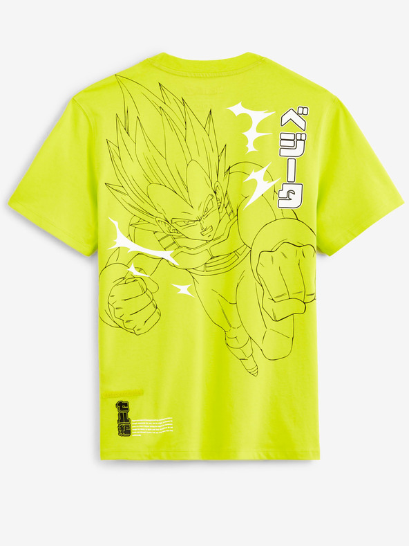 Celio Neonsko rumena moška majica Celio Dragon Ball Z