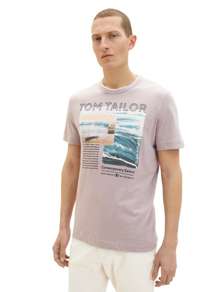 Tom Tailor Rožnata moška majica Tom Tailor