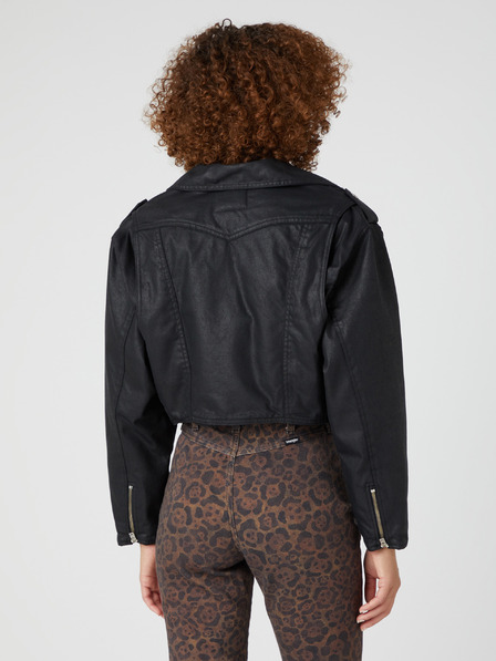 Wrangler Črna ženska kratka suknjičasta jakna Wrangler Fender Collaboration