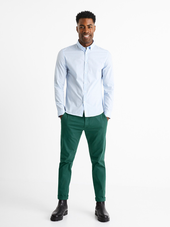 Celio Svetlomodra moška formalna srajca Celio Caop