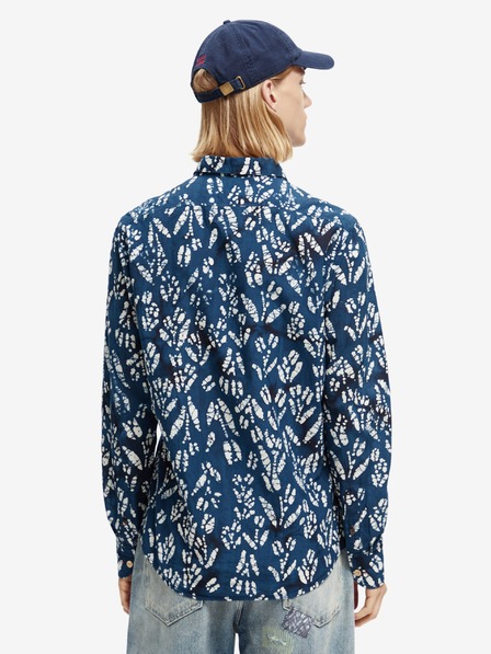 Scotch & Soda Temno modra moška srajca z vzorcem Scotch & Soda