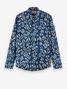 Scotch & Soda Temno modra moška srajca z vzorcem Scotch & Soda
