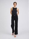 Orsay Črne ženske wide leg kavbojke ORSAY
