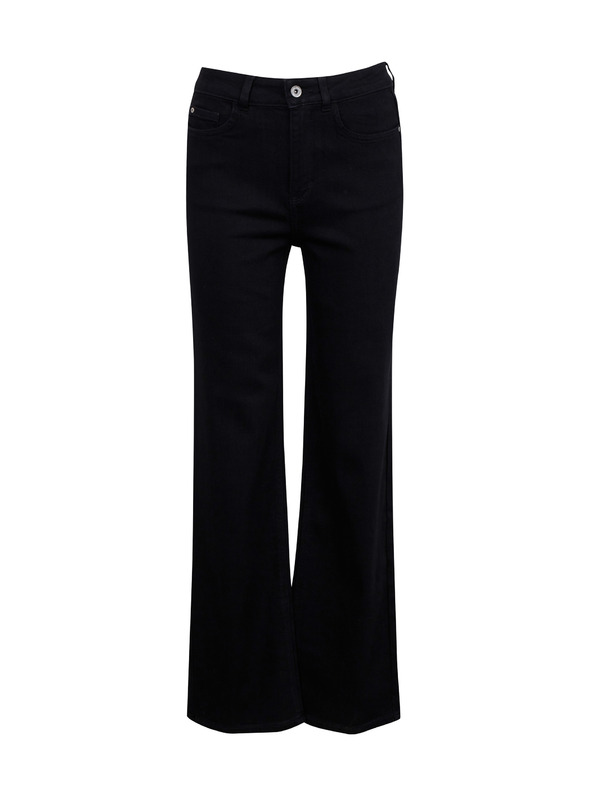 Orsay Črne ženske wide leg kavbojke ORSAY