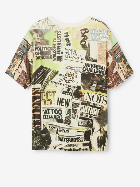 Desigual Desigual Negro Cream Boys Printed Shirt