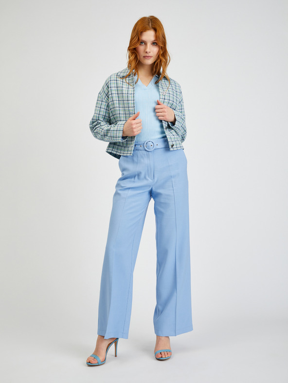 Orsay Svetlo moder ženski karirast suknjič ORSAY